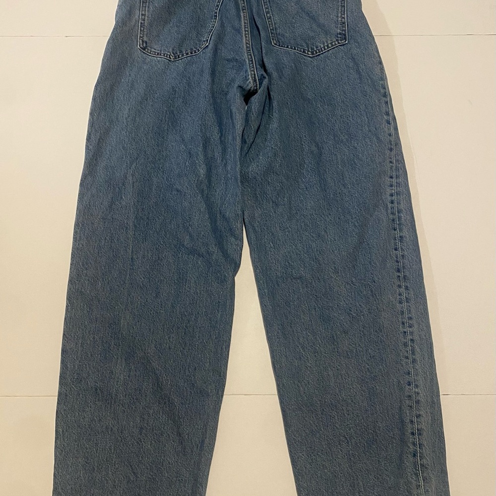Weekday Rail Relaxed Fit Straight Leg Blue Jeans 28 View 5